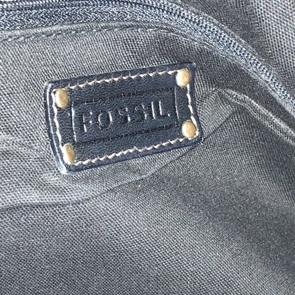 Vintage Fossil - Black Smooth Leather Large Purse - Picture 15 of 16